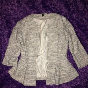 Light grey casual blazer